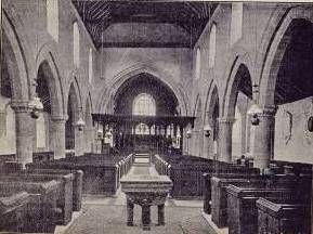 [1905 Bosbury Church Interior]
