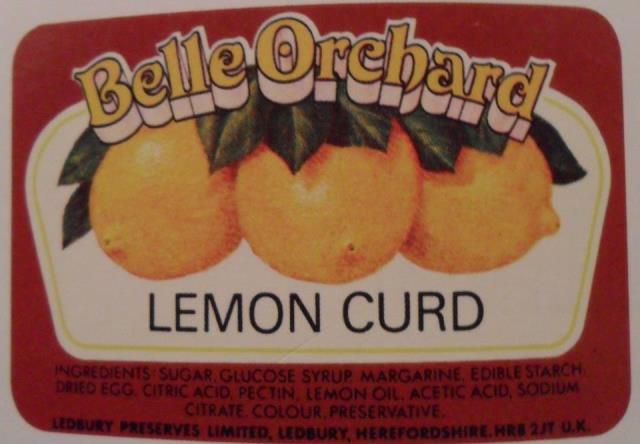 [Ledbury Preserves Belle Orchard, Lemon Curd Label]
