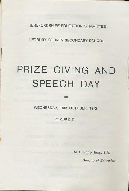 [1972 Ledbury Secondary School]